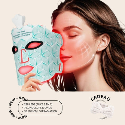 Masque LED Thérapie Lumière Rouge